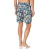 imageAmazon Essentials Mens 9quot Swim Trunks with Mesh Lining Pockets Drawstring ClosureNavy Peach Pineapple Print