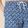 imageAmazon Essentials Mens 9quot Swim Trunks with Mesh Lining Pockets Drawstring ClosureNavy White Posey Floral