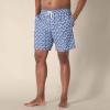 imageAmazon Essentials Mens 9quot Swim Trunks with Mesh Lining Pockets Drawstring ClosureNavy White Posey Floral