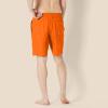 imageAmazon Essentials Mens 9quot Swim Trunks with Mesh Lining Pockets Drawstring ClosureOrange