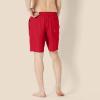 imageAmazon Essentials Mens 9quot Swim Trunks with Mesh Lining Pockets Drawstring ClosureRed