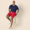 imageAmazon Essentials Mens 9quot Swim Trunks with Mesh Lining Pockets Drawstring ClosureRed