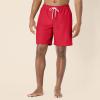 imageAmazon Essentials Mens 9quot Swim Trunks with Mesh Lining Pockets Drawstring ClosureRed