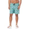 imageAmazon Essentials Mens Board ShortsTurquoise Green Tropical Leaves