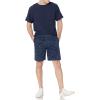imageAmazon Essentials Mens ClassicFit 9quot Chino ShortIndigo Palm Leaf Print