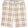 imageAmazon Essentials Mens ClassicFit 9quot Chino ShortKhaki Brown Plaid