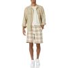 imageAmazon Essentials Mens ClassicFit 9quot Chino ShortKhaki Brown Plaid