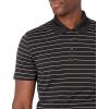 imageAmazon Essentials Mens Golf Polo Shirt Short Sleeve SlimFit QuickDryBlack Stripe