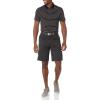 imageAmazon Essentials Mens Golf Polo Shirt Short Sleeve SlimFit QuickDryBlack Stripe