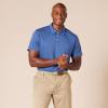 imageAmazon Essentials Mens Golf Polo Shirt Short Sleeve SlimFit QuickDryBlue