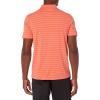 imageAmazon Essentials Mens Golf Polo Shirt Short Sleeve SlimFit QuickDryCoral Orange Stripe