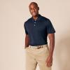 imageAmazon Essentials Mens Golf Polo Shirt Short Sleeve SlimFit QuickDryDark Navy
