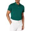 imageAmazon Essentials Mens Golf Polo Shirt Short Sleeve SlimFit QuickDryForest Green
