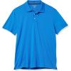 imageAmazon Essentials Mens Golf Polo Shirt Short Sleeve SlimFit QuickDryMetallic Blue