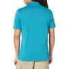 imageAmazon Essentials Mens Golf Polo Shirt Short Sleeve SlimFit QuickDryTeal Blue