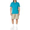 imageAmazon Essentials Mens Golf Polo Shirt Short Sleeve SlimFit QuickDryTeal Blue