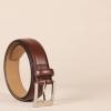 imageAmazon Essentials Mens Leather Belt Classic StyleTan
