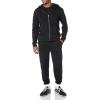 imageAmazon Essentials Mens LongSleeve French Terry FullZip Hoodie Available in Big ampamp TallBlack