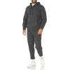 imageAmazon Essentials Mens LongSleeve French Terry FullZip Hoodie Available in Big ampamp TallCharcoal Heather