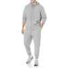 imageAmazon Essentials Mens LongSleeve French Terry FullZip Hoodie Available in Big ampamp TallGrey Heather
