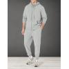 imageAmazon Essentials Mens LongSleeve French Terry FullZip Hoodie Available in Big ampamp TallGrey Heather