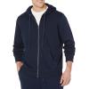 imageAmazon Essentials Mens LongSleeve French Terry FullZip Hoodie Available in Big ampamp TallNavy