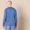 imageAmazon Essentials Mens LongSleeve QuickDry UPF 50 Swim TeeBlue
