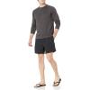 imageAmazon Essentials Mens LongSleeve QuickDry UPF 50 Swim TeeDark Grey