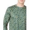 imageAmazon Essentials Mens LongSleeve QuickDry UPF 50 Swim TeeOlive Hibiscus Flower