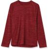 imageAmazon Essentials Mens LongSleeve QuickDry UPF 50 Swim TeeRed Heather