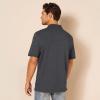 imageAmazon Essentials Mens Polo Shirts Short Sleeve SlimFit Cotton PiqueCharcoal Heather