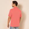 imageAmazon Essentials Mens Polo Shirts Short Sleeve SlimFit Cotton PiqueCoral Orange