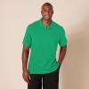 imageAmazon Essentials Mens Polo Shirts Short Sleeve SlimFit Cotton PiqueGreen
