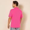 imageAmazon Essentials Mens Polo Shirts Short Sleeve SlimFit Cotton PiqueHot Pink