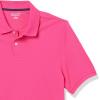 imageAmazon Essentials Mens Polo Shirts Short Sleeve SlimFit Cotton PiqueHot Pink