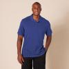 imageAmazon Essentials Mens Polo Shirts Short Sleeve SlimFit Cotton PiqueNavy