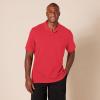 imageAmazon Essentials Mens Polo Shirts Short Sleeve SlimFit Cotton PiqueRed