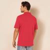 imageAmazon Essentials Mens Polo Shirts Short Sleeve SlimFit Cotton PiqueRed