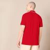 imageAmazon Essentials Mens Polo Shirts Short Sleeve SlimFit Cotton PiqueRed Thin Stripe