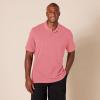 imageAmazon Essentials Mens Polo Shirts Short Sleeve SlimFit Cotton PiqueWashed Red