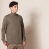 imageAmazon Essentials Mens QuarterZip French Rib Sweater Casual WearBrown Heather