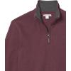 imageAmazon Essentials Mens QuarterZip French Rib Sweater Casual WearBurgundy Heather