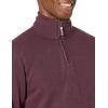 imageAmazon Essentials Mens QuarterZip French Rib Sweater Casual WearBurgundy Heather