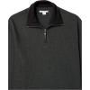 imageAmazon Essentials Mens QuarterZip French Rib Sweater Casual WearCharcoal Heather