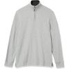 imageAmazon Essentials Mens QuarterZip French Rib Sweater Casual WearLight Grey Heather