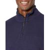 imageAmazon Essentials Mens QuarterZip French Rib Sweater Casual WearNavy