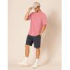 imageAmazon Essentials Mens RegularFit Cotton Pique Polo Shirt Available in Big ampamp TallWashed Red