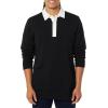 imageAmazon Essentials Mens Rugby SweaterBlack