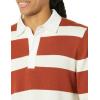 imageAmazon Essentials Mens Rugby SweaterChestnut Brown Stripe