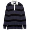 imageAmazon Essentials Mens Rugby SweaterDark Navy Stripe